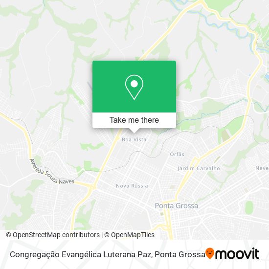 Mapa Congregação Evangélica Luterana Paz