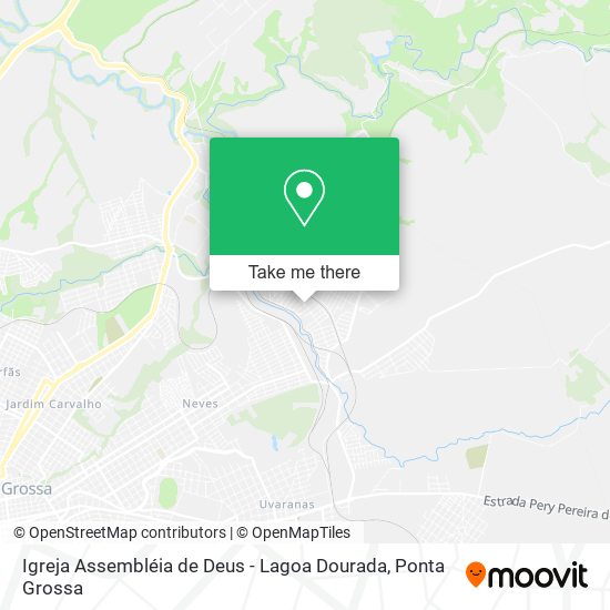 Mapa Igreja Assembléia de Deus - Lagoa Dourada