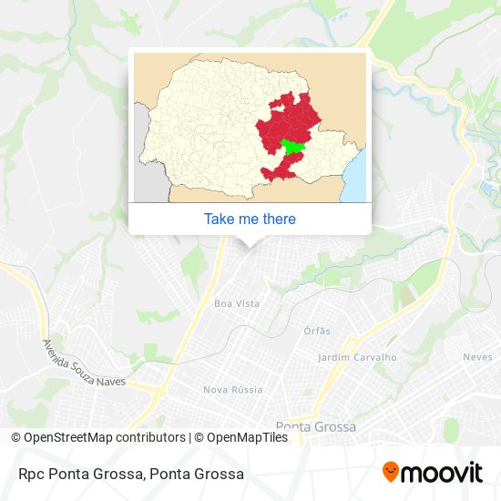 Rpc Ponta Grossa map