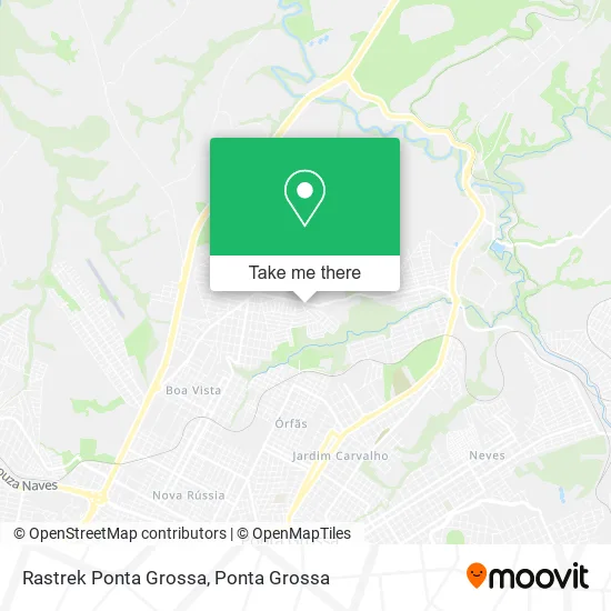 Rastrek Ponta Grossa map