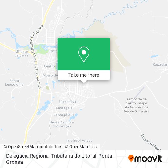 Mapa Delegacia Regional Tributaria do Litoral