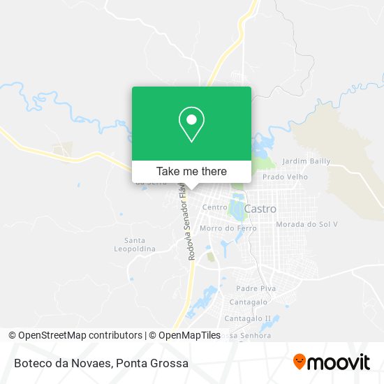 Mapa Boteco da Novaes