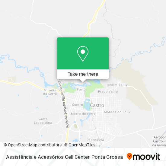 Mapa Assistência e Acessórios Cell Center