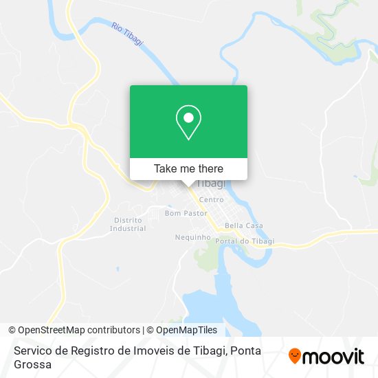 Mapa Servico de Registro de Imoveis de Tibagi