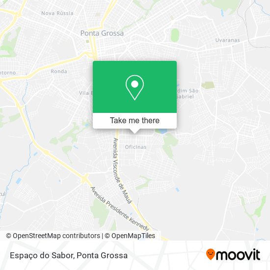 Espaço do Sabor map