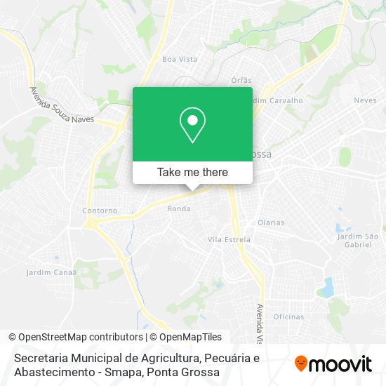 Secretaria Municipal de Agricultura, Pecuária e Abastecimento - Smapa map