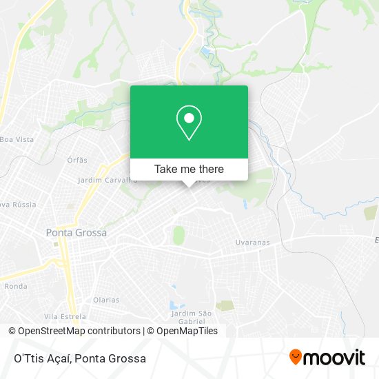 O'Ttis Açaí map