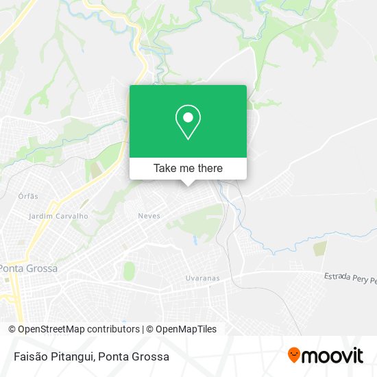 Faisão Pitangui map