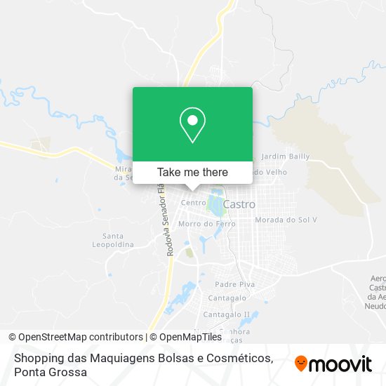 Shopping das Maquiagens Bolsas e Cosméticos map