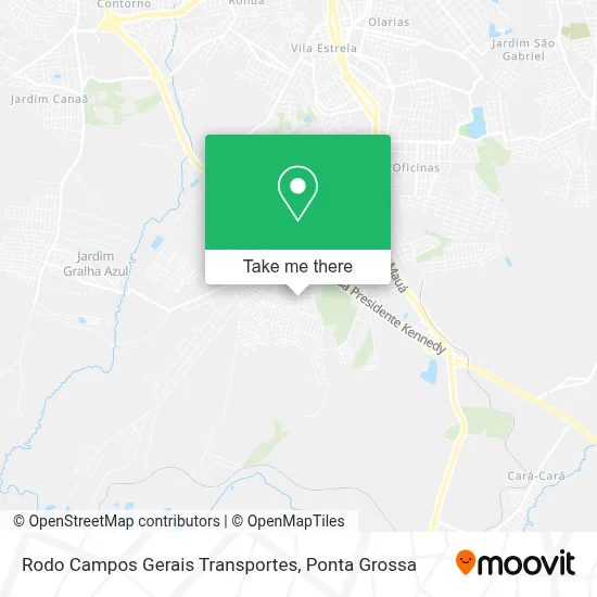 Rodo Campos Gerais Transportes map
