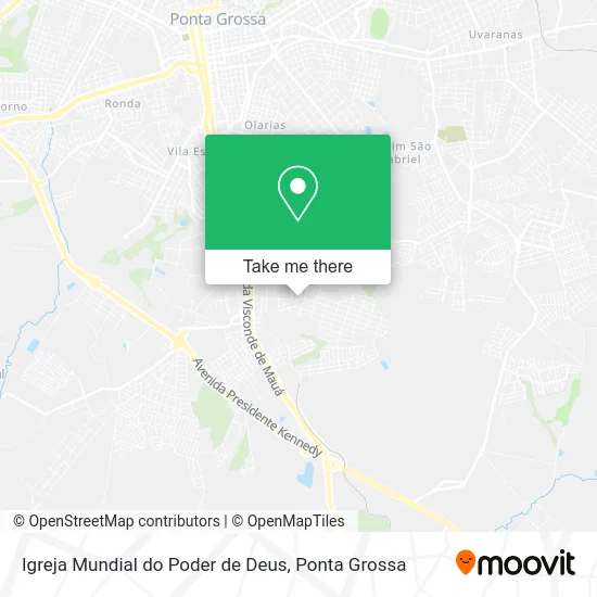 Igreja Mundial do Poder de Deus map