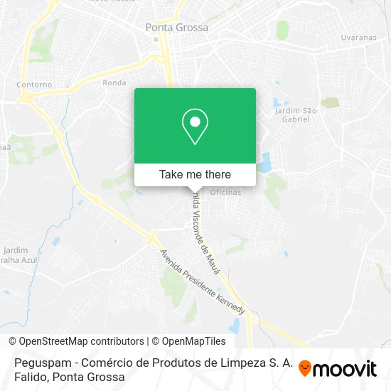 Peguspam - Comércio de Produtos de Limpeza S. A. Falido map