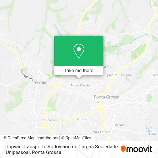 Topvan Transporte Rodoviário de Cargas Sociedade Unipessoal map