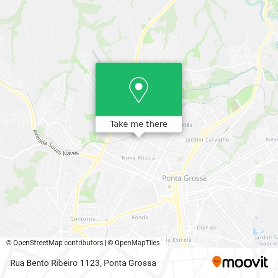 Mapa Rua Bento Ribeiro 1123