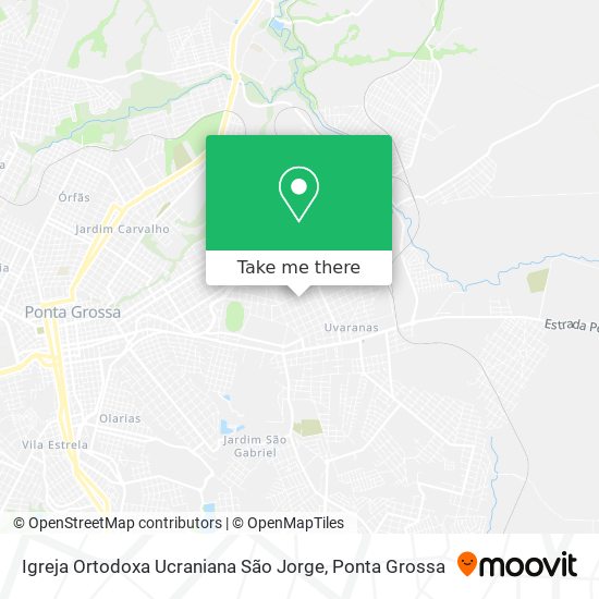 Mapa Igreja Ortodoxa Ucraniana São Jorge