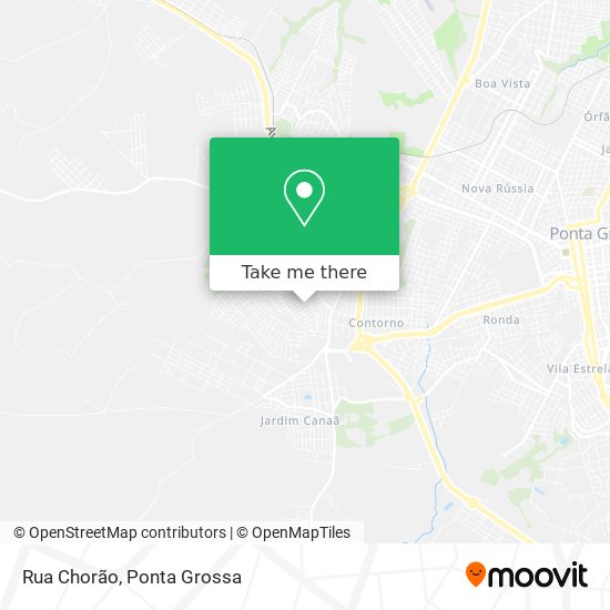 Mapa Rua Chorão