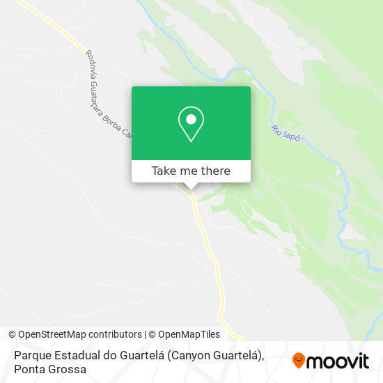 Parque Estadual do Guartelá (Canyon Guartelá) map