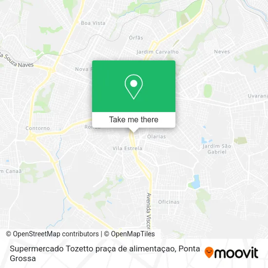 Supermercado Tozetto praça de alimentaçao map