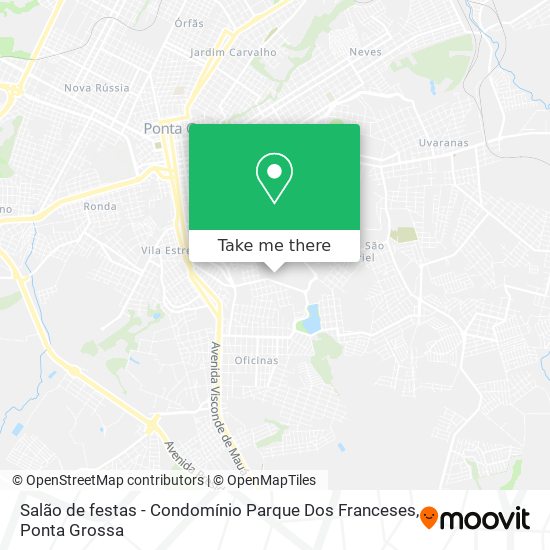 Salão de festas - Condomínio Parque Dos Franceses map