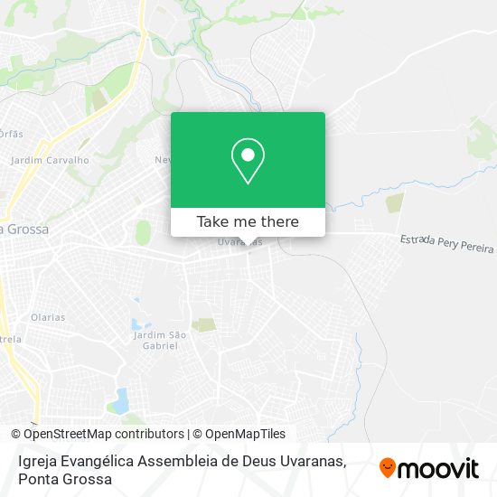 Igreja Evangélica Assembleia de Deus Uvaranas map