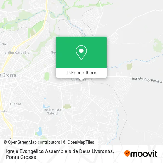 Igreja Evangélica Assembleia de Deus Uvaranas map