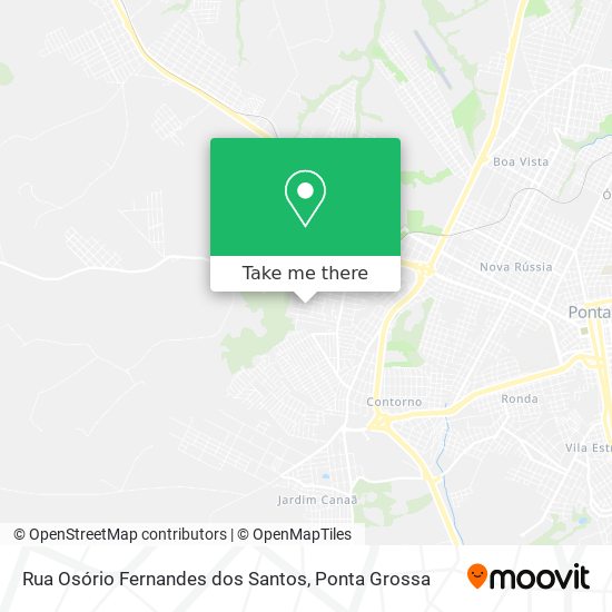 Mapa Rua Osório Fernandes dos Santos