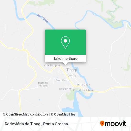 Rodoviária de Tibagi map