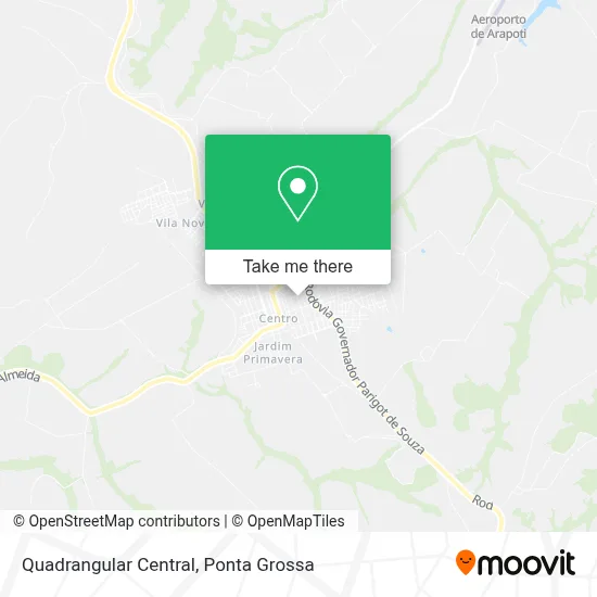 Quadrangular Central map