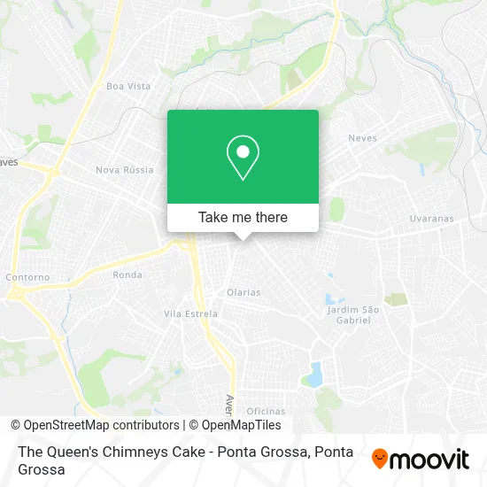 The Queen's Chimneys Cake  - Ponta Grossa map