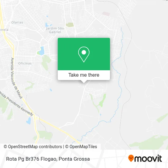 Rota Pg Br376 Flogao map