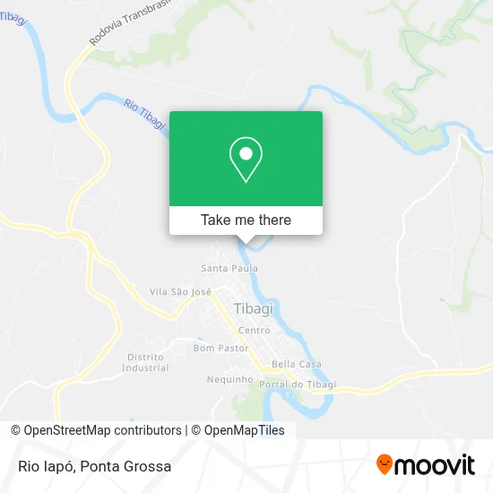 Rio Iapó map