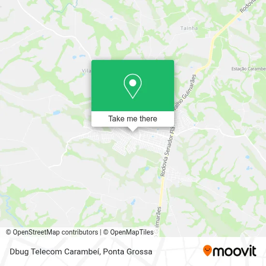 Dbug Telecom Carambeí map
