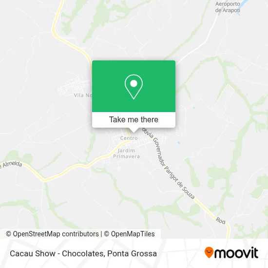Cacau Show - Chocolates map