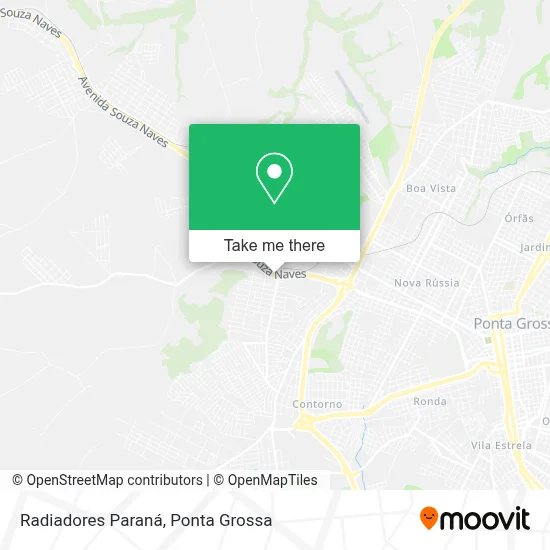 Radiadores Paraná map