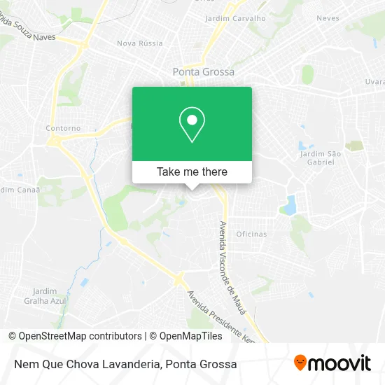 Nem Que Chova Lavanderia map