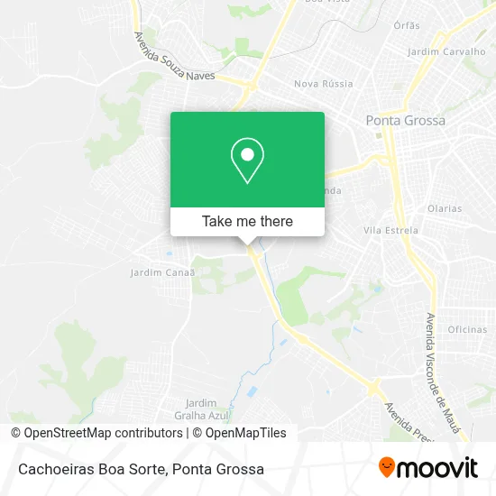 Cachoeiras Boa Sorte map