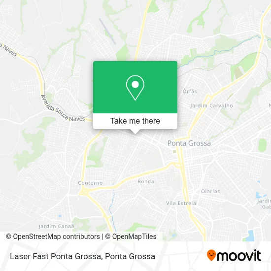 Laser Fast Ponta Grossa map