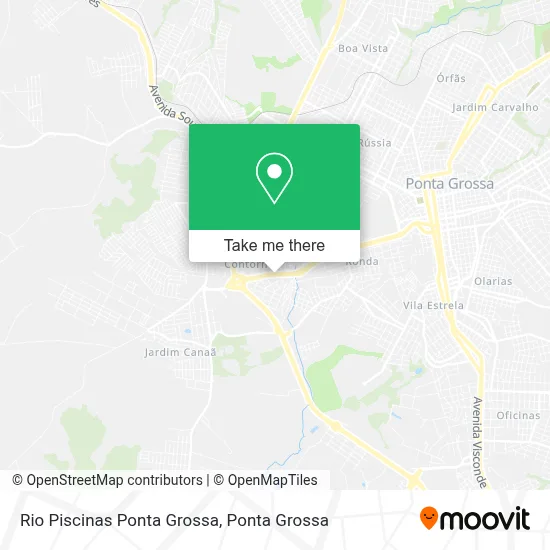 Rio Piscinas Ponta Grossa map