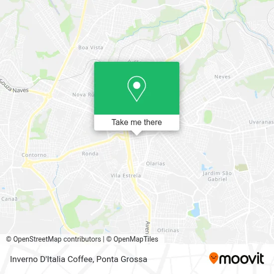 Inverno D'Italia Coffee map