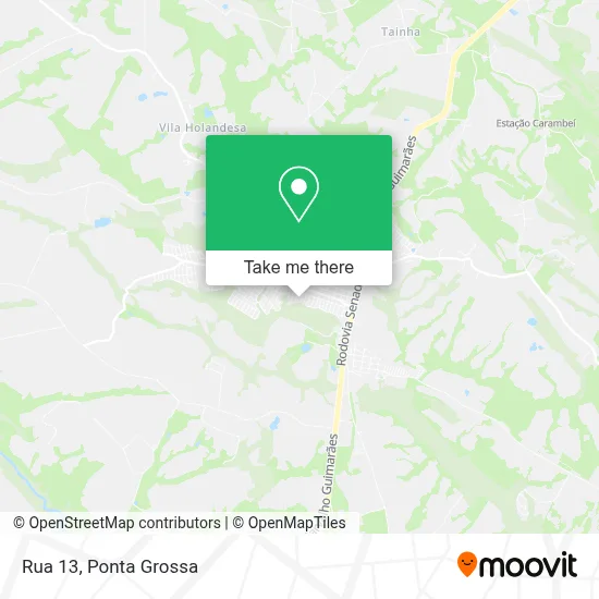 Rua 13 map