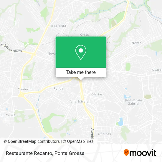 Restaurante Recanto map