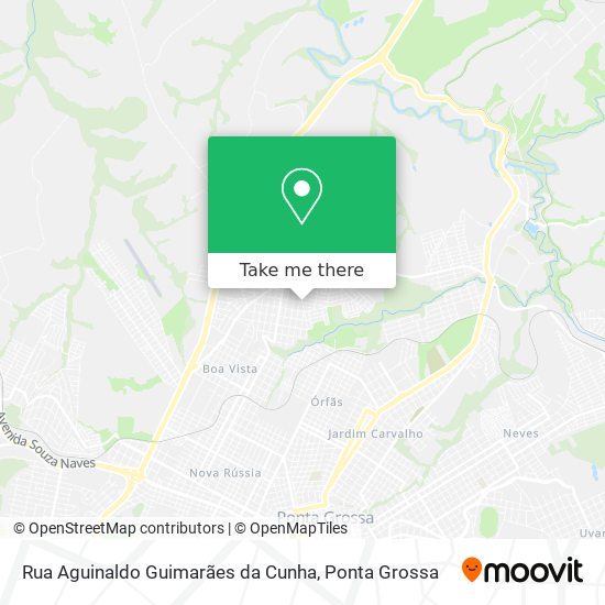 Mapa Rua Aguinaldo Guimarães da Cunha