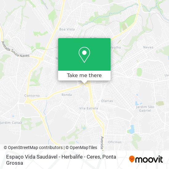 Espaço Vida Saudável - Herbalife - Ceres map