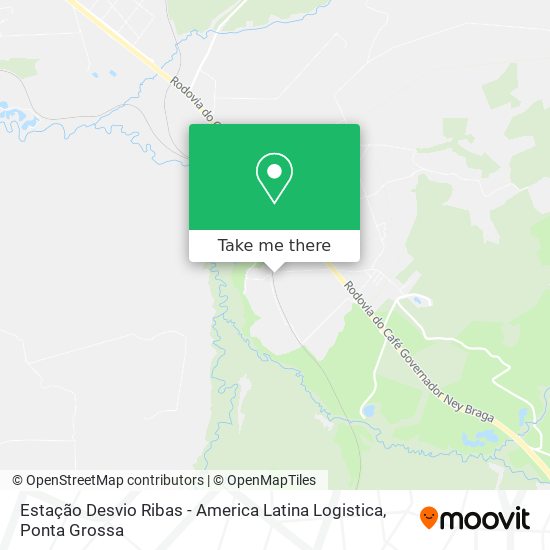Estação Desvio Ribas -  America Latina Logistica map
