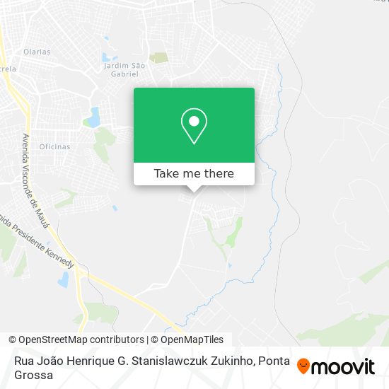 Rua João Henrique G. Stanislawczuk Zukinho map