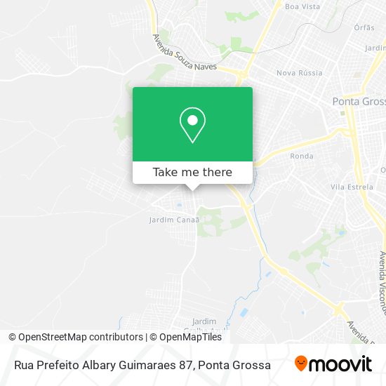 Mapa Rua Prefeito Albary Guimaraes 87