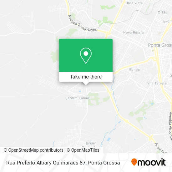 Rua Prefeito Albary Guimaraes 87 map
