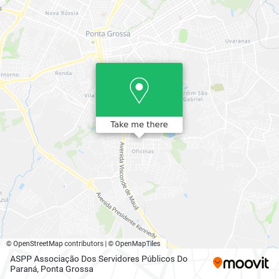 ASPP Associação Dos Servidores Públicos Do Paraná map