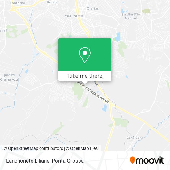 Lanchonete Liliane map