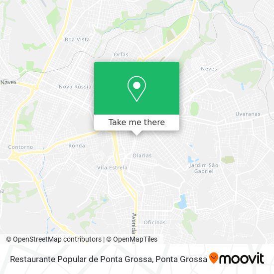 Restaurante Popular de Ponta Grossa map